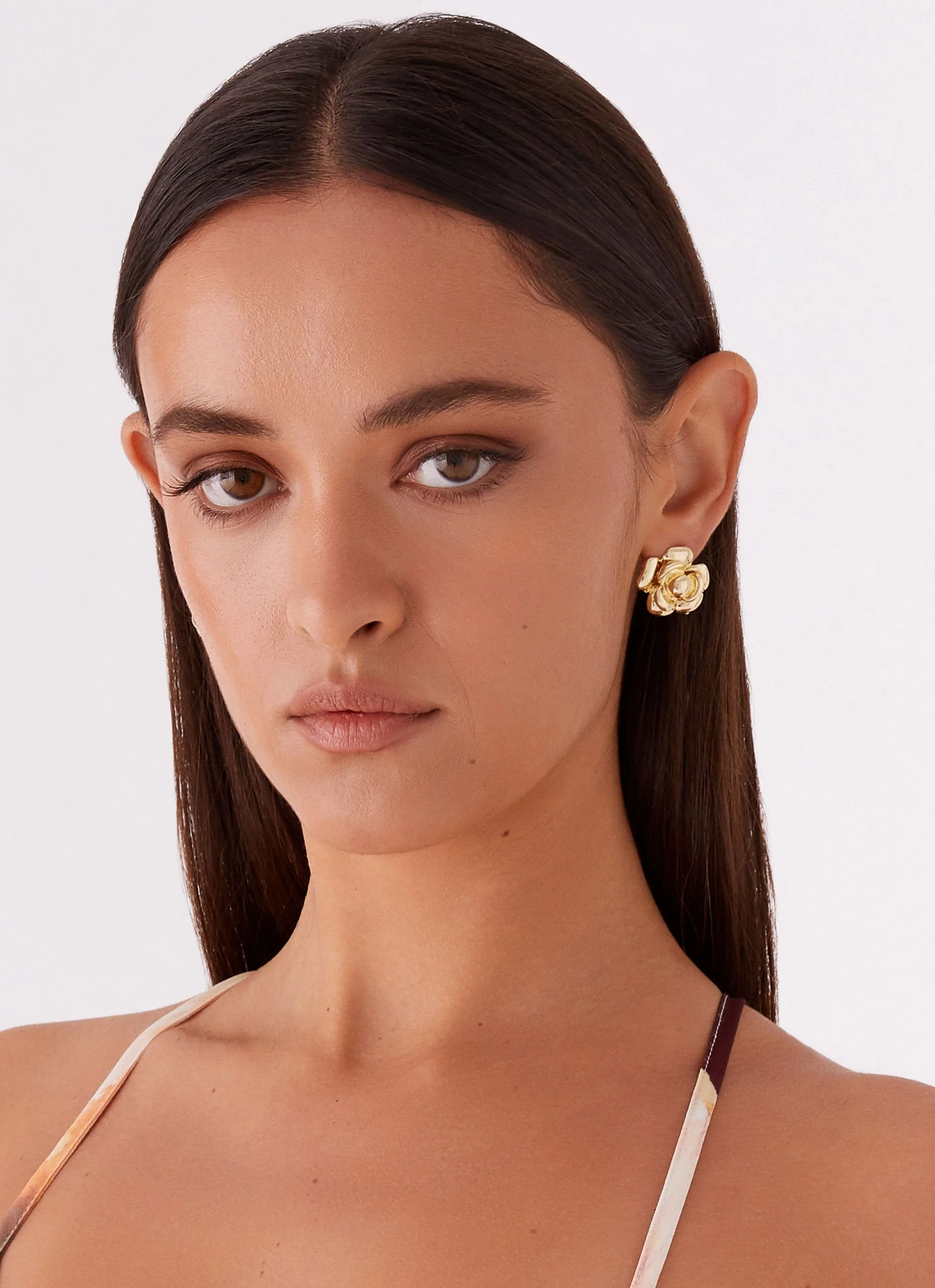 Pretty In Bloom Earrings - Gold - Image 4